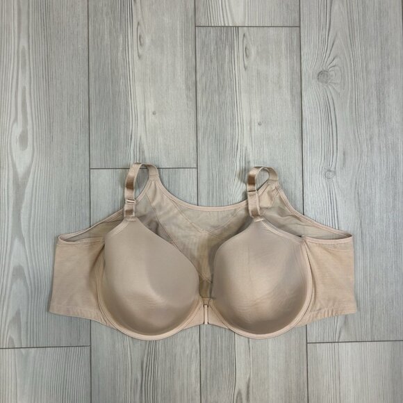 Torrid 50B Perfect T-Shirt Front-Close Bra Beige Nude Ultimate Smoothing Back - Picture 1 of 9